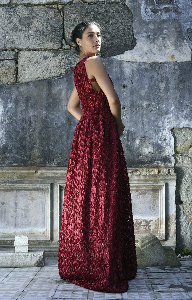 Vestido largo de fiesta Rafflesia - Javier Barrio