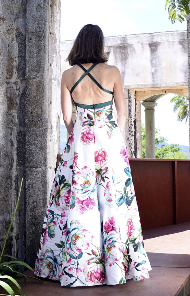 vestido largo Tique - Javier Barrio Couture