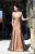 Long dress golden with sequin